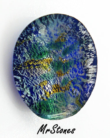 10x8mm (4130/2) TTC Emerald Green Opal Unfoiled Faceted Oval Shape