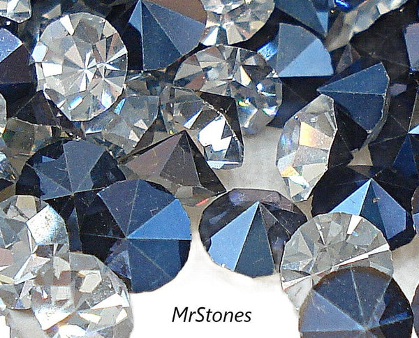 2.7-2.9mm (1100) Crystal Comet Argent Light V Bermuda Blue Unfoiled Round Chaton