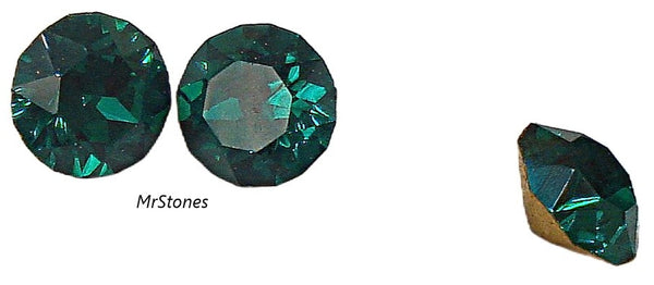 4.4-4.6mm (1200) (19ss) Emerald Green Dentelle Round Chaton