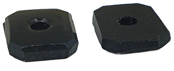 10x8mm (S16) Natural Black Onyx Jet Cushion Octagon with Hole 3pc/$2.00