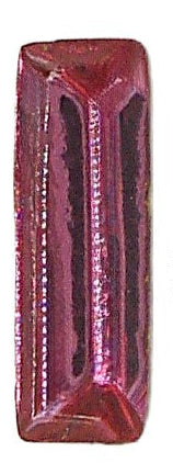 6x2mm (4500/2) Rose Pink Fire Polished Baguettes France 1pc/$0.35 or 144pcs/$3.95