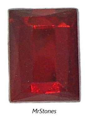 11x9mm (3932) Siam Red Cushion Flatback Rose Cut (11.6x8.9mm) 1pc/$.50 or 5pcs/$1.00