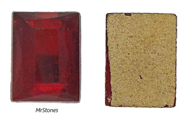 11x9mm (3932) Siam Red Cushion Flatback Rose Cut (11.6x8.9mm) 1pc/$.50 or 5pcs/$1.00