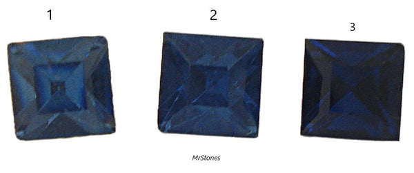 4.9mm (4400) Montana Sapphire Blue I, II, III Square Shape Swarovski KS Co.