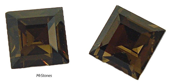5mm (4410) Smoked Topaz Step Cut Square Shape Swarovski Art. 110