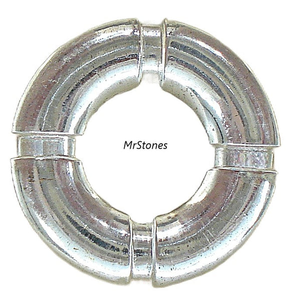 30mm (2468) Crystal Round Cabochon Life Preserver Ring Shape West Germany