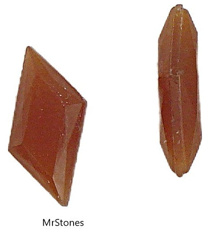 11.4x6.3mm (3325) Cornelian Parallelogram Shape Slant Cushion Same on Both Sides 4pk/$1.00