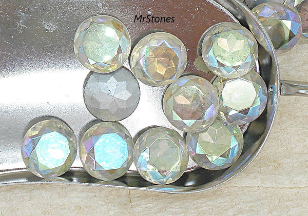 11.2mm (1200/2) (48ss) TTC Crystal AB Dentelle Round Chaton West Germany