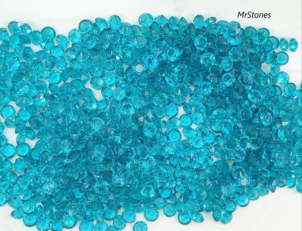 4.4-4.6mm (1200) (19ss) Blue Zircon Unfoiled Round Dentelle Chaton D.S. Co.