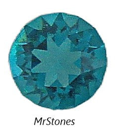 4.4-4.6mm (1200) (19ss) Blue Zircon Unfoiled Round Dentelle Chaton D.S. Co.