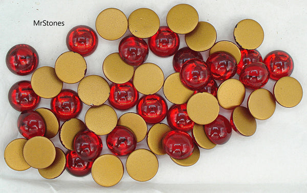 12mm (2090/4) Swarovski Siam Red Round Cabochon