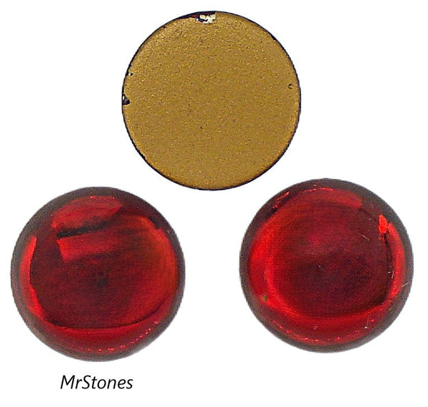 12mm (2090/4) Swarovski Siam Red Round Cabochon