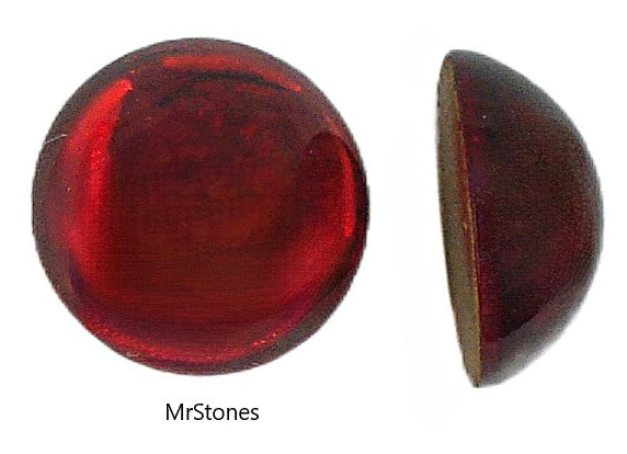 12mm (2090/4) Swarovski Siam Red Round Cabochon