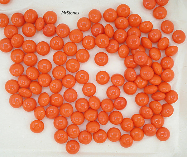 8mm (3190) (39ss) Cornelian Round Lentils Same on Both Sides (5.2mm thick) 4pk/$1.00
