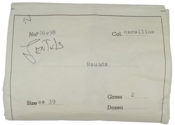 8mm (3190) (39ss) Cornelian Round Lentils Same on Both Sides (5.2mm thick) 4pk/$1.00