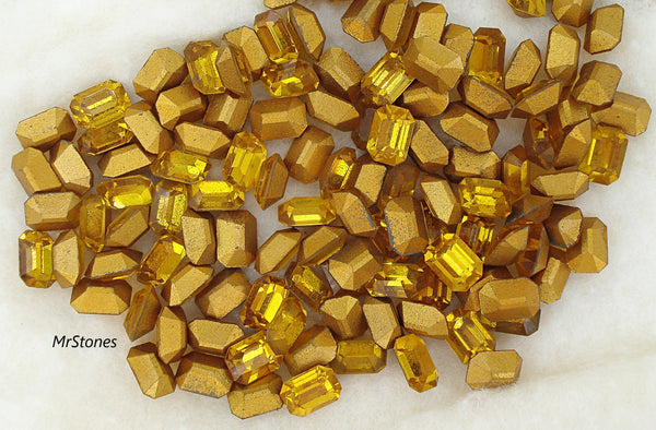7x5mm (4600) Topaz Cushion Octagon Shape Swarovski Art. 176/I