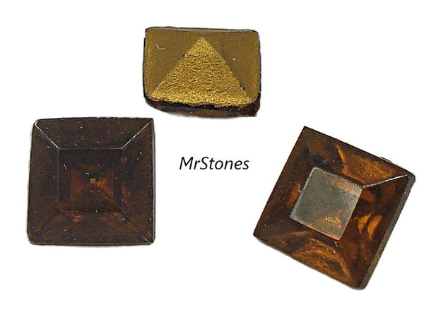 6mm (4400/2) TTC Czech Smoked Topaz Square Shape