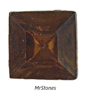 6mm (4400/2) TTC Czech Smoked Topaz Square Shape