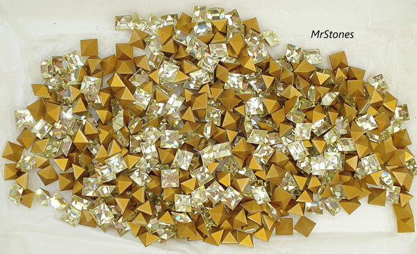 5mm (4400) Jonquil Yellow Square Shape Swarovski K.S. Co