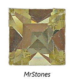 5mm (4400) Jonquil Yellow Square Shape Swarovski K.S. Co