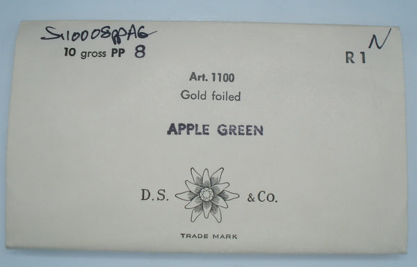 1.4mm (1100) (8pp) Apple Green Round Chaton 10pk