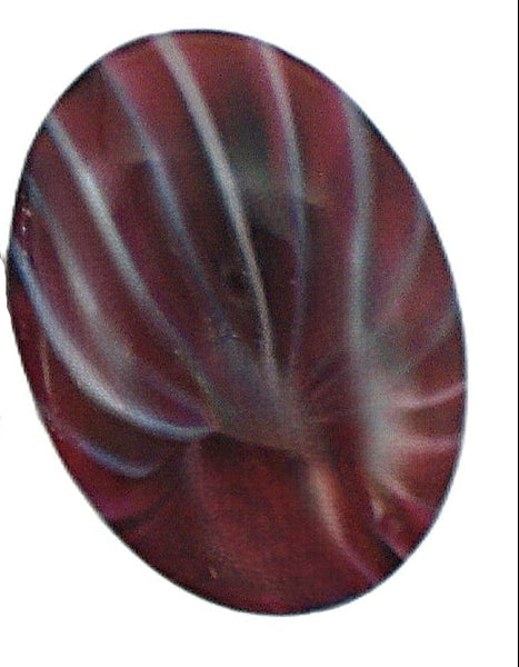 25x18mm (1685) Red Plum Soft White Swirl Oval Cabochon