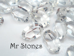 6x4mm (4100) Crystal Clear Unfoiled Oval Shape
