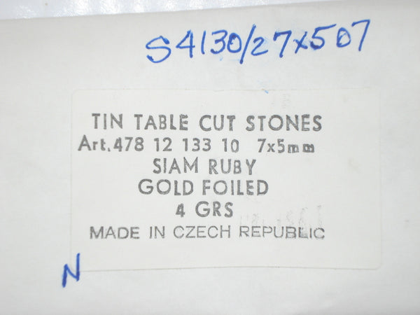 7x5mm (4130/2) TTC Siam Oval Shape Czech