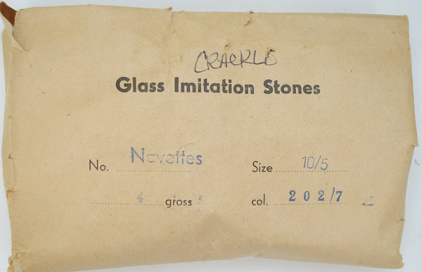 10x5mm or 15x7mm (3146) Topaz Yellow Crackle Marquise Navette Buff Top Doublet