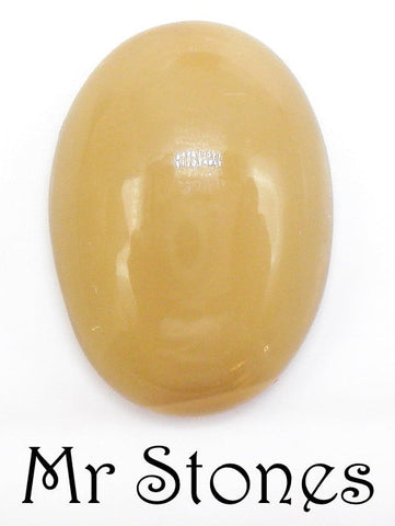 18x13mm (2195) Beige Moonstone Oval Cabochon