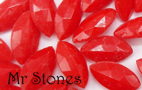 6x3mm (4250/2) TTC Cherry Red Fully Faceted Marquise Navette 1 pc or 1 gross