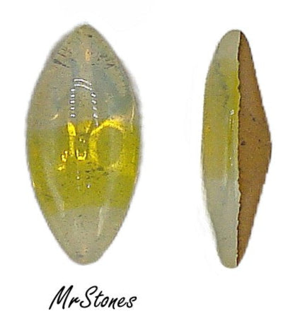 15x7mm (3146) Yellow Sabrina Marquise Navette Buff Top Doublet