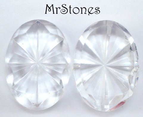 18x13mm (8901) Crystal Clear Oval Pinwheel Shape