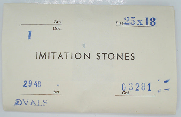 25x18mm (2135) Blue White Marbled Swirl Oval Flat Top Flat Back Reversible? Center Rim