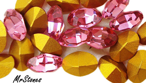7x5mm (4100) Rose Pink Oval Shape