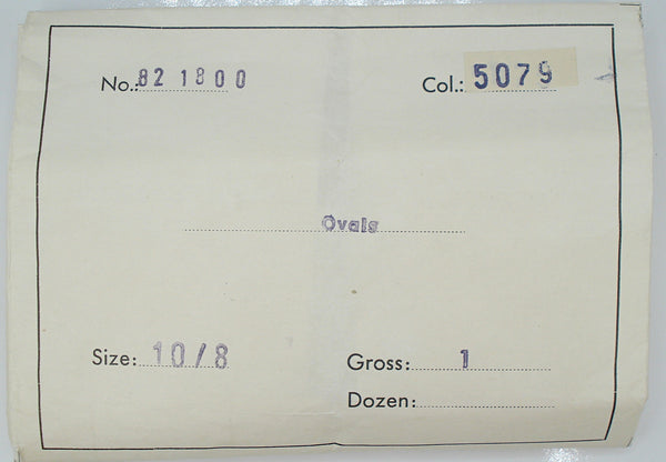 10x8mm (1685) Yellow Peacock Matte Frosted Finish Oval Low Dome Cabochon