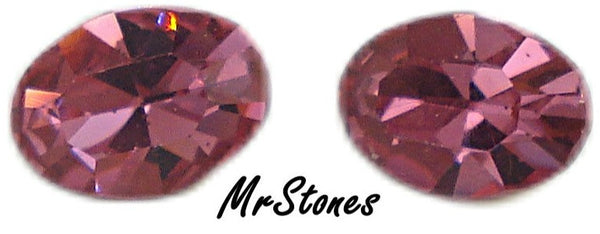 7x5mm (4100) Rose Pink Oval Shape