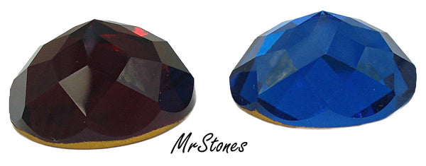 22mm (2040) Swarovski Round Rauten Rose Fully Faceted Flatback