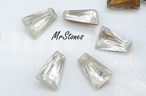 8.5x6x3mm (4700/2) #18 TTC Crystal Tapered Baguette Keystone 5pk/$1.00
