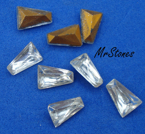 8.5x6x3mm (4700/2) #18 TTC Crystal Tapered Baguette Keystone 5pk/$1.00