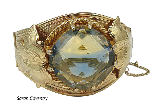 Sarah Coventry "Versailles" Hinged Statement Bracelet