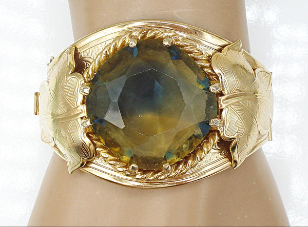 Sarah Coventry "Versailles" Hinged Statement Bracelet