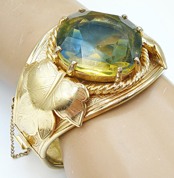 Sarah Coventry "Versailles" Hinged Statement Bracelet