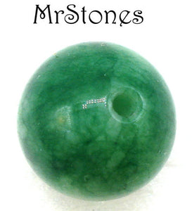 12.5mm (BEAD) Jade Matrix Round Glass Bead