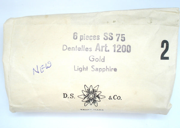 18mm (1200) (75ss) Light Sapphire Dentelle Round