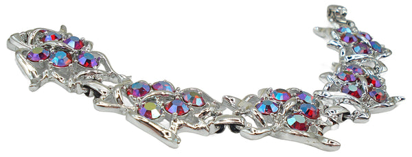 Sarah Coventry Siam AB Leafy Bracelet