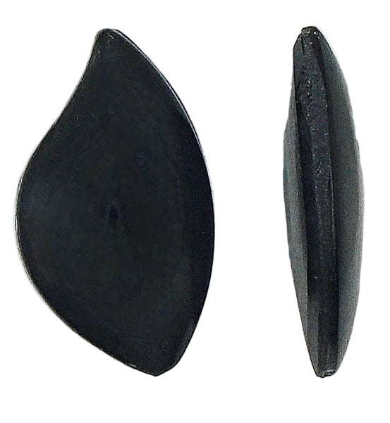 25x12.7mm Jet Black Freeform Leaf 3pc/$1.20