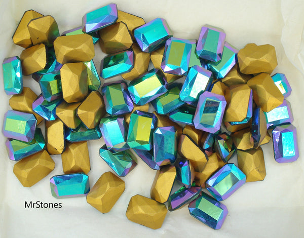 18x13 mm (4626/2) TTC Emerald AB Cushion Octagons