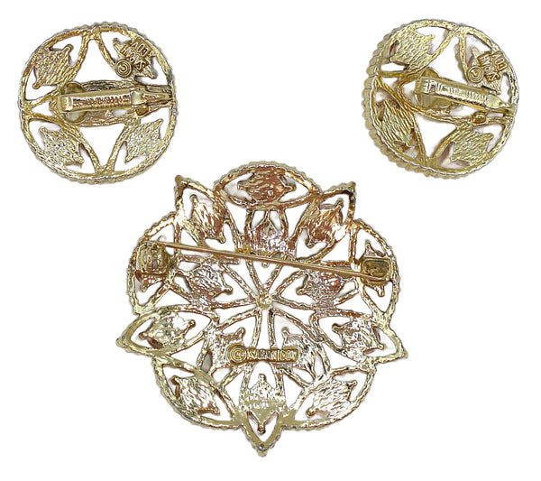 Sarah Coventry Alcapulco Set Brooch Earrings