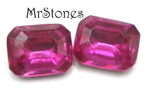 10x8mm (4600/2) TTC Cz Fuchsia Cushion Octagon